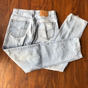 Levi 505 W33 L34 Straight Vintage Mom Jeans EUC